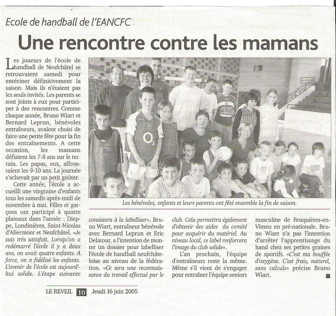 Article du Réveil (16/06/2005)